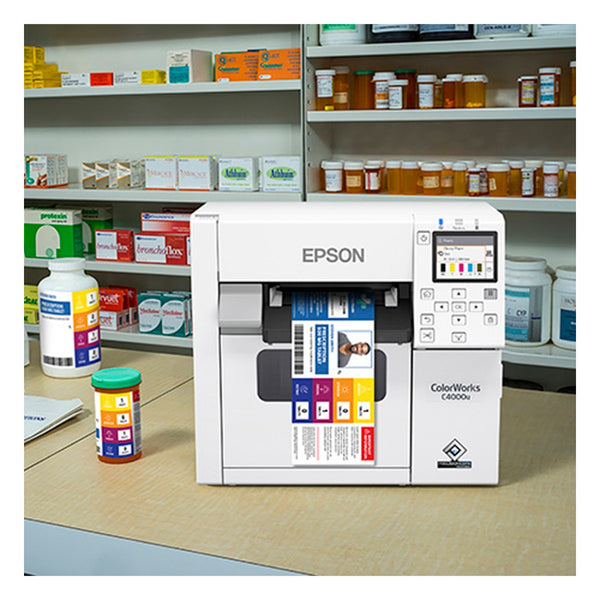 Impresora de Etiquetas a Color Epson ColorWorks CW-C4000 (1200 ppp, 100 mm/s, USB, Ethernet, ZPL II)