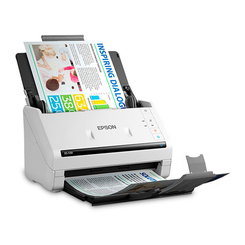 Escáner de Documentos Epson DS-530X dúplex (45 ppm/90 ipm, ADF 100 hojas, 600 dpi)