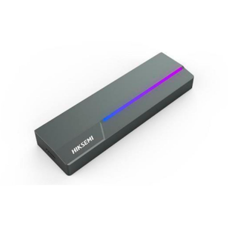 Enclosure para SSD M.2 HIKSEMI MDR1 con RGB (USB 3.2 Gen 2 Tipo-C, NVMe/SATA, Gris)