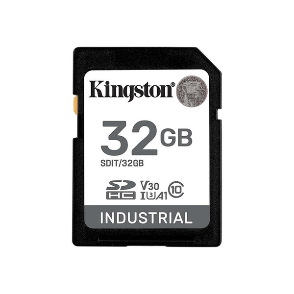 Tarjeta de Memoria Kingston Industrial 32GB SDHC UHS-I (U3, V30, A1)