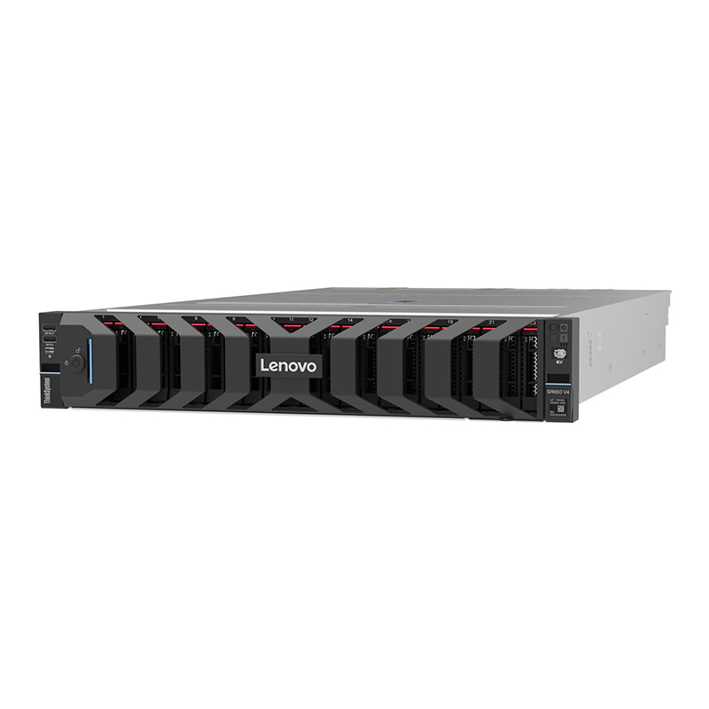 Servidor Lenovo ThinkSystem SR650 V4 Rack 2U (Xeon 6515P 16 núcleos, 32GB DDR5, 8 bahías 2.5")