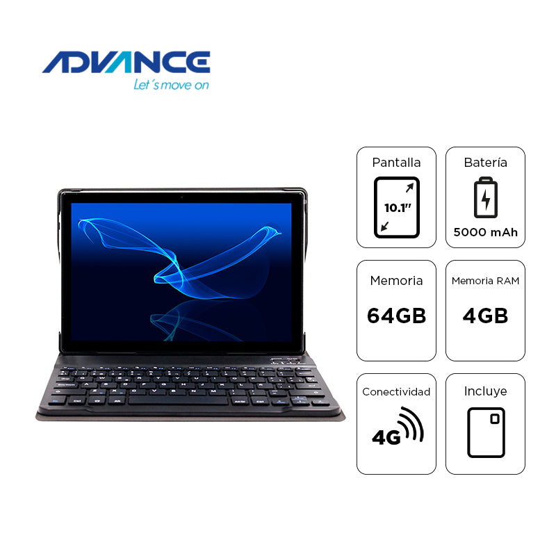 Tablet Advance SmartPad SP5706, 10.1 IPS, 4GB RAM, 64GB, 4G, Android 13