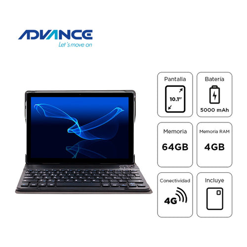 Tablet Advance SmartPad SP5706, 10.1 IPS, 4GB RAM, 64GB, 4G, Android 13