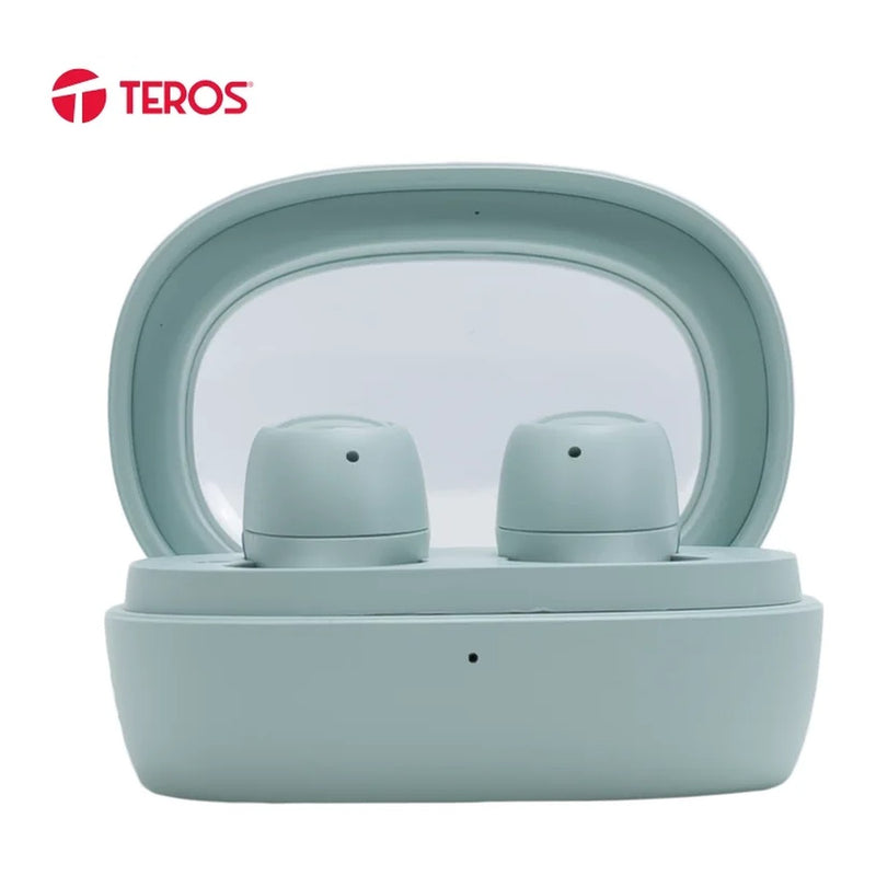 Audífonos Inalámbricos Teros Roambeats Ear TE-80719GR (Bluetooth 5.4, ENC, estuche USB-C, verde)
