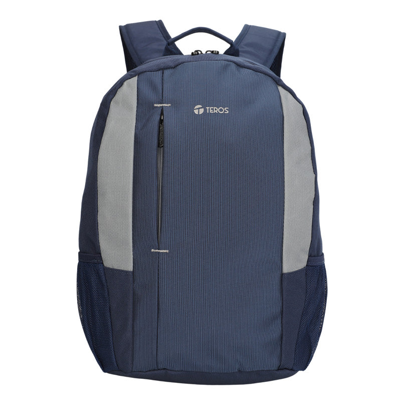 Mochila Teros TE-9040BL para laptop hasta 15.6, azul con gris