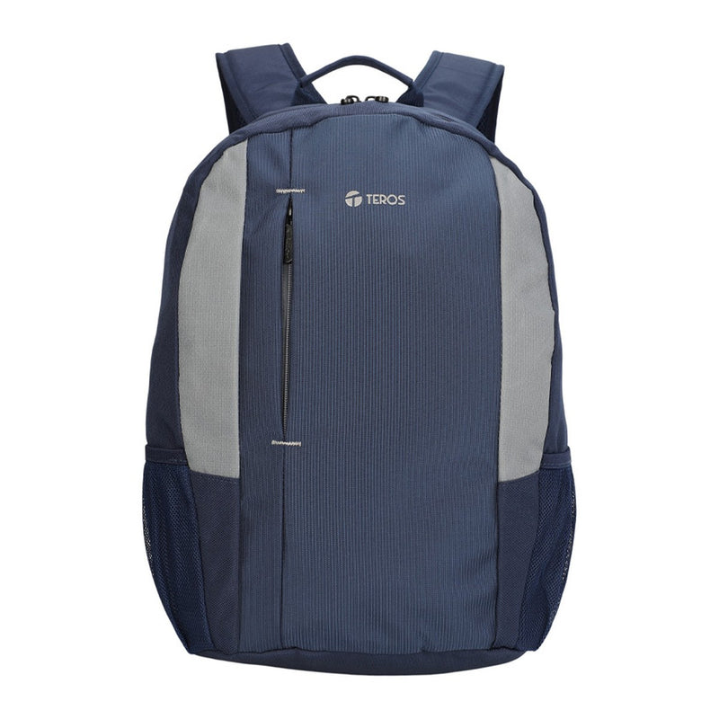 Mochila Teros TE-9040BL para laptop hasta 15.6, azul con gris