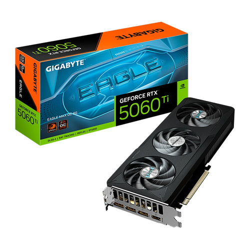 Tarjeta de Video Gigabyte GeForce RTX 5060 Ti EAGLE MAX OC 8GB (GDDR7, PCIe 5.0)