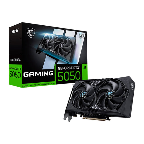 Tarjeta de Video MSI GeForce RTX 5050 GAMING OC 8GB (GDDR6, PCIe 5.0)
