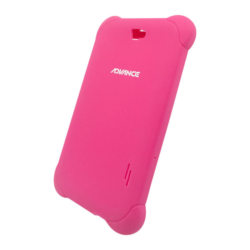 Estuche de Goma (Rubber) Advance para Tablet 7" (Anti-impacto, Rosado)