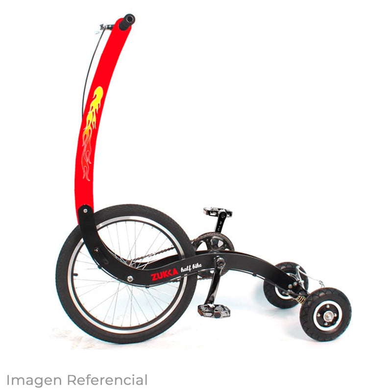 Bicicleta de Pie Halfbike Deltron (Bambú y Aluminio, Rojo)
