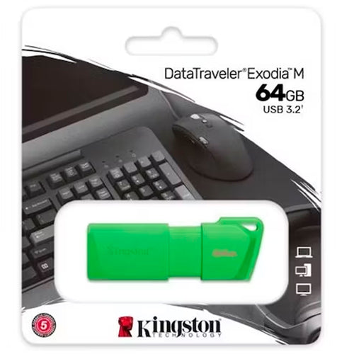 Memoria USB Kingston DataTraveler Exodia M 64GB USB 3.2 Neon Verde