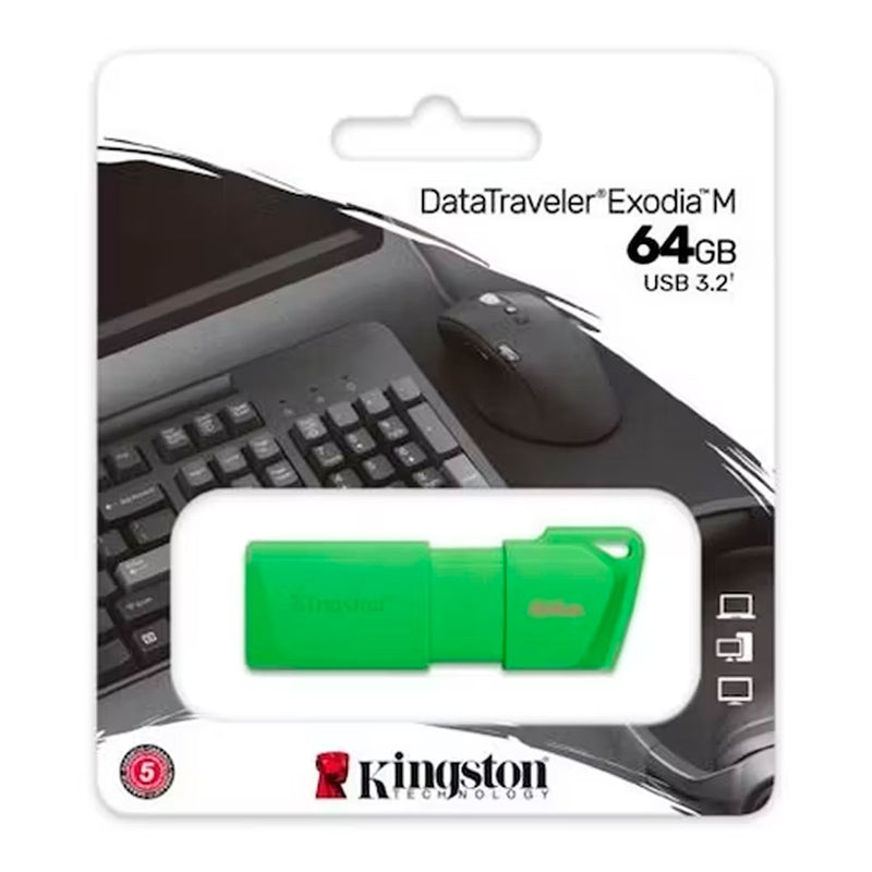 Memoria USB Kingston DataTraveler Exodia M 64GB USB 3.2 Neon Verde