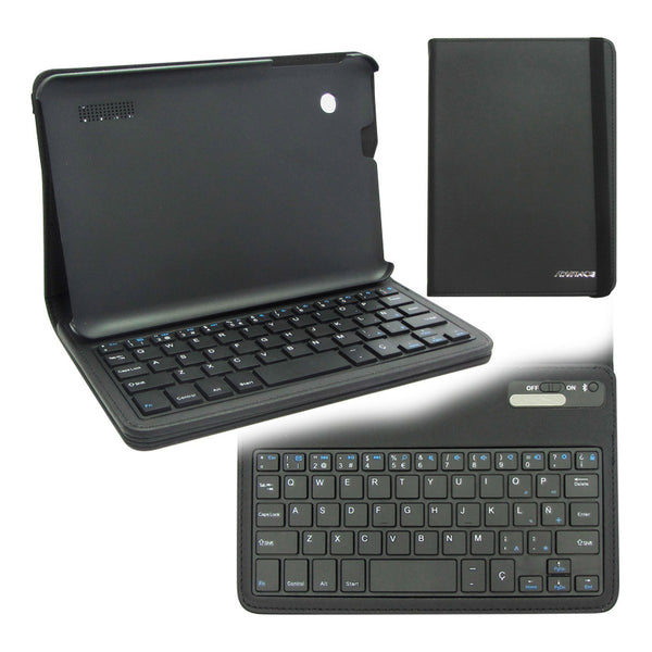 Estuche con Teclado Bluetooth Advance para Tablet SmartPad SP7146 (Negro)