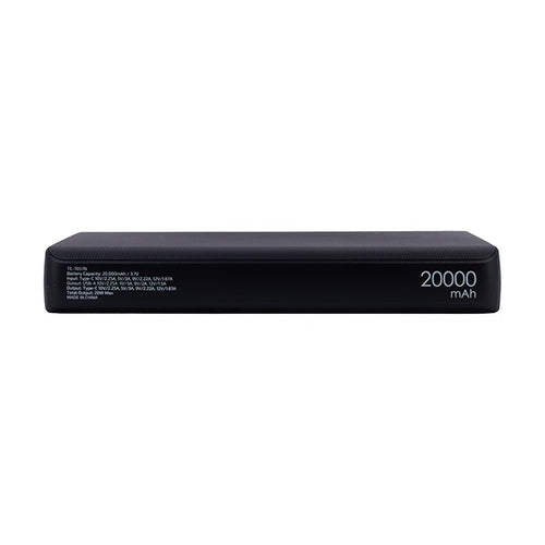 Powerbank Teros TE-7057N 20000 mAh (2x USB-A + USB-C, PD 20W, Negro)