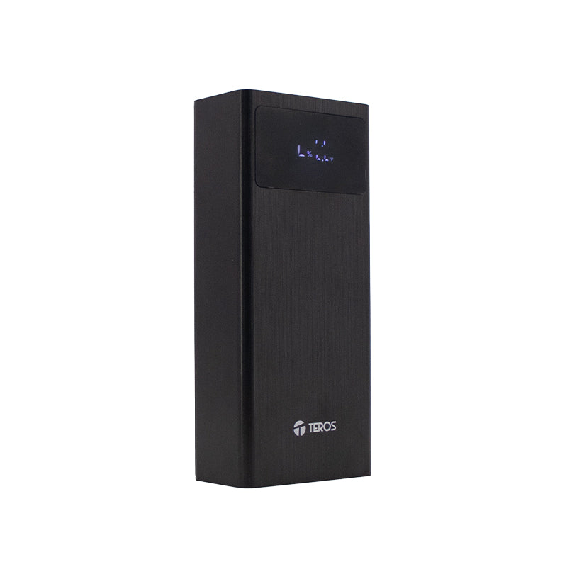 Powerbank Teros TE-7059N 30000 mAh (USB-A/C, PD 65W, Pantalla LED, Negro)