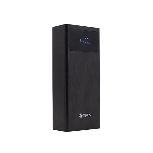 Powerbank Teros TE-7059N 30000 mAh (USB-A/C, PD 65W, Pantalla LED, Negro)