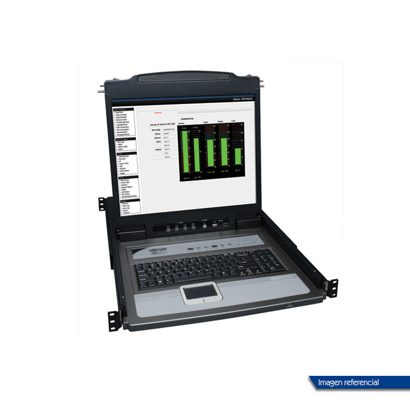 Consola KVM Tripp-Lite B020-U08-19-K para Rack 1U, 8 puertos, LCD 19"