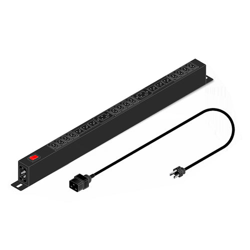 PDU para Rack Vertical 0U Elise 20 Tomas (6x NEMA + 12x C13 + 2x C19, 15A, C20)