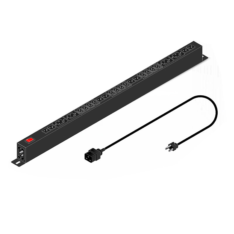 PDU para Rack Vertical 0U Elise 24 Tomas (8x NEMA + 12x C13 + 4x C19, 15A, C20)