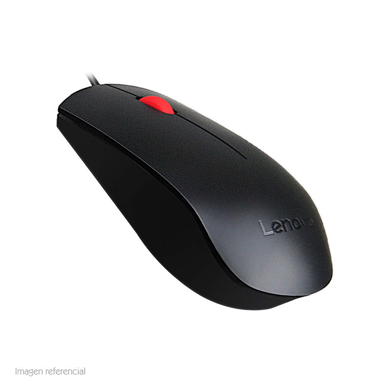 Mouse Óptico Lenovo Essential USB (1600 DPI, Negro)