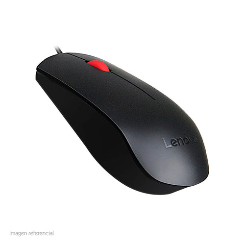 Mouse Óptico Lenovo Essential USB (1600 DPI, Negro)