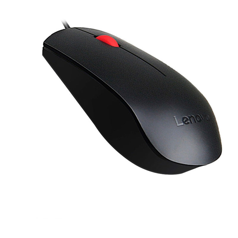 Mouse Óptico Lenovo Essential USB (1600 DPI, Negro)