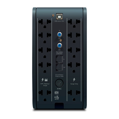 UPS Interactivo CDP R-Smart 1010i 1000VA/500W con AVR y LCD (10 Tomas, USB)