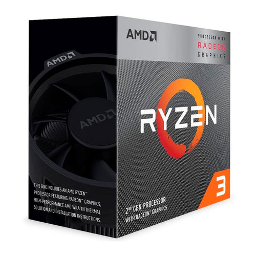 Procesador AMD Ryzen 3 3200G (AM4, 4 núcleos/4 hilos, 4.0GHz, Radeon Vega 8)