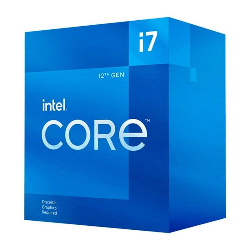 Procesador Intel Core i7-12700F (LGA1700, 12 núcleos/20 hilos, hasta 4.9GHz)