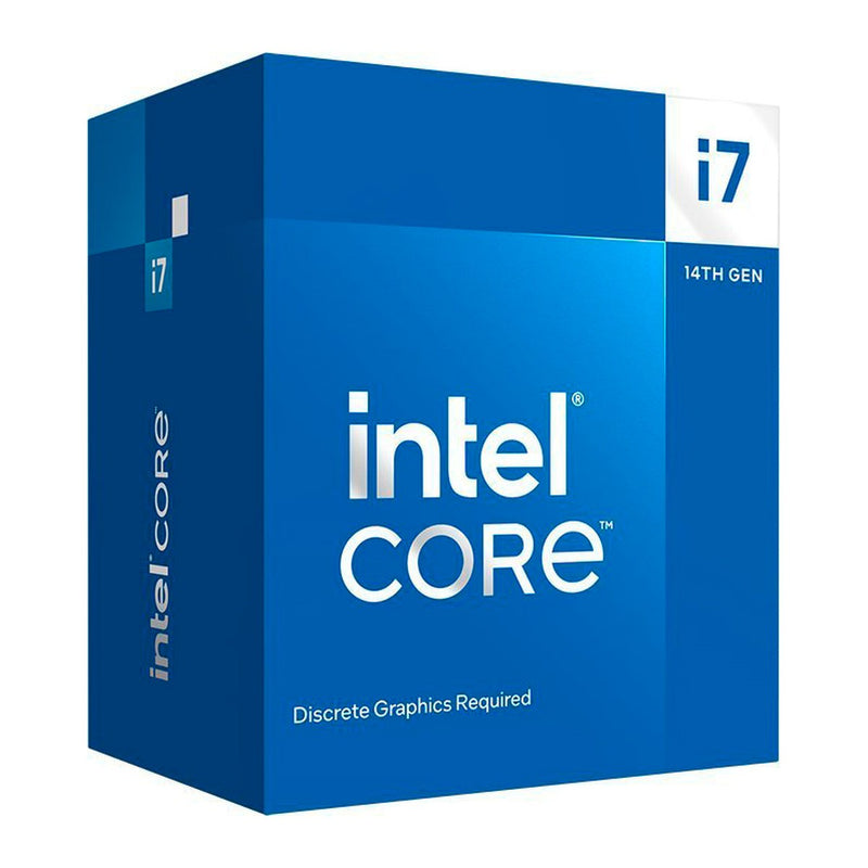 Procesador Intel Core i7-14700F (LGA1700, 20 núcleos/28 hilos, hasta 5.4GHz)