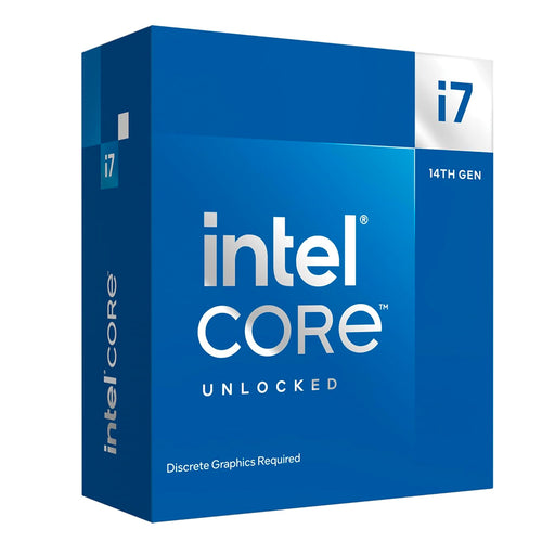 Procesador Intel Core i7-14700KF (LGA1700, 20 núcleos/28 hilos, hasta 5.6GHz)