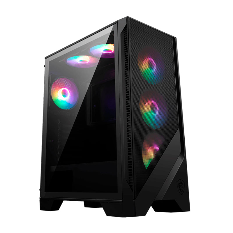 Case Gamer MSI MAG Forge 120A Airflow con Fuente 650W 80+ Bronze (6 Fans ARGB)