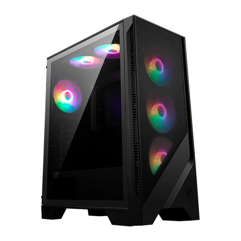 Case Gamer MSI MAG Forge 120A Airflow con Fuente 650W 80+ Bronze (6 Fans ARGB)