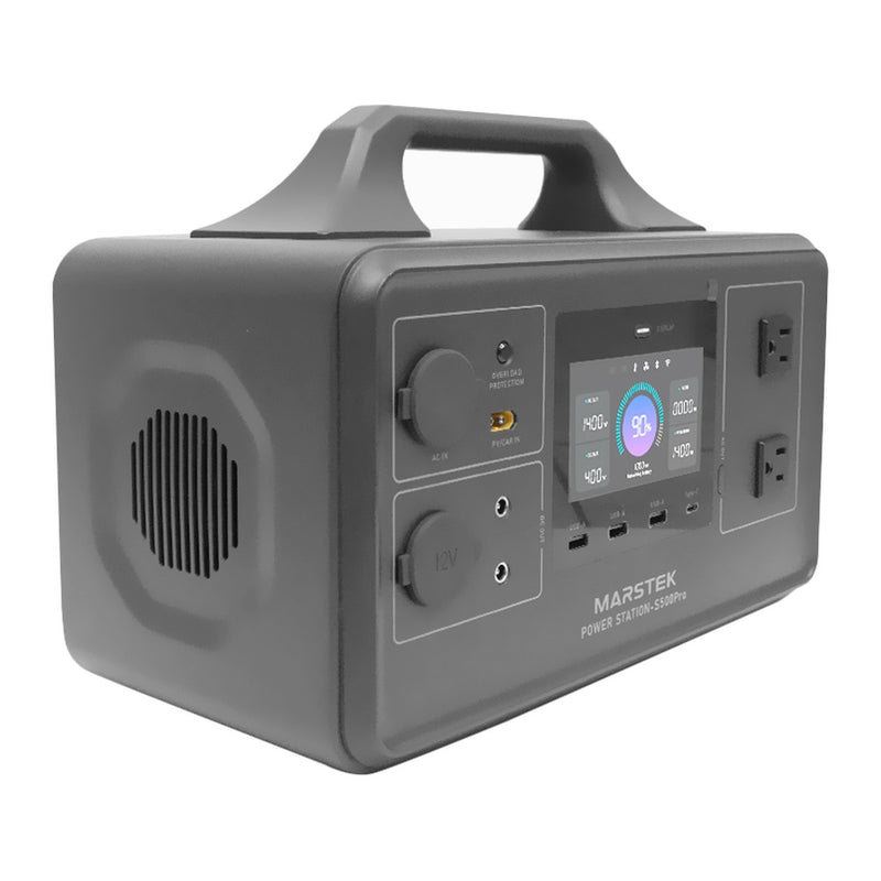 Estación de Energía Portátil Marstek Saturn Pro S500Pro (518Wh LiFePO4, AC 500W, USB-C 100W)