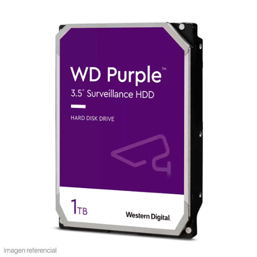Disco Duro Interno WD Purple 1TB Videovigilancia SATA 3.5" 5400RPM (64MB)