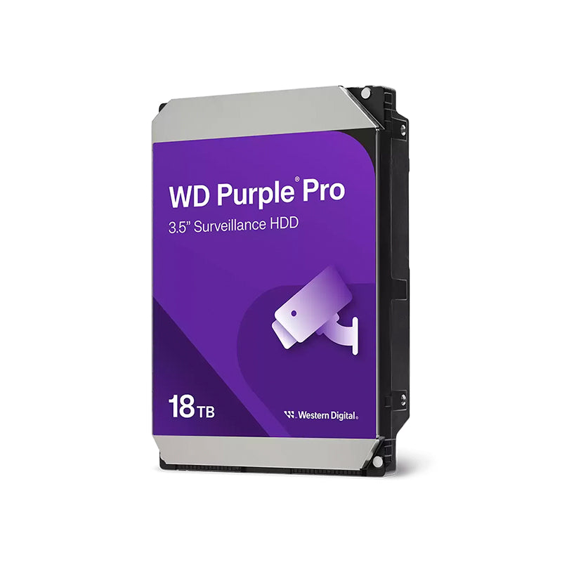 Disco Duro Interno WD Purple Pro 18TB Videovigilancia IA SATA 3.5" 7200RPM (512MB)