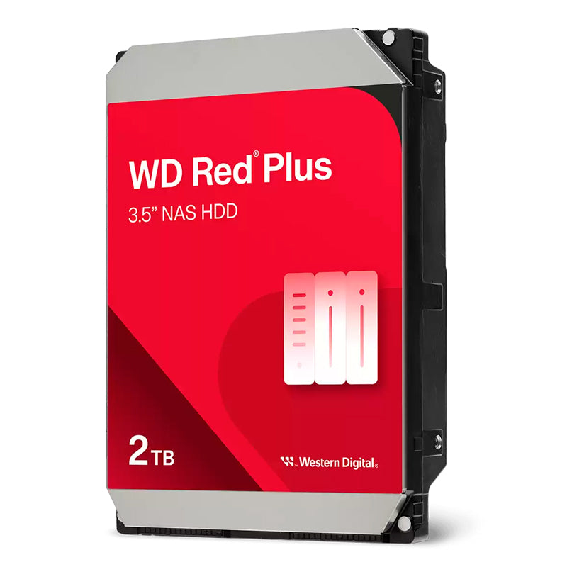 Disco Duro Interno WD Red Plus 2TB NAS SATA 3.5" 5400RPM (64MB)