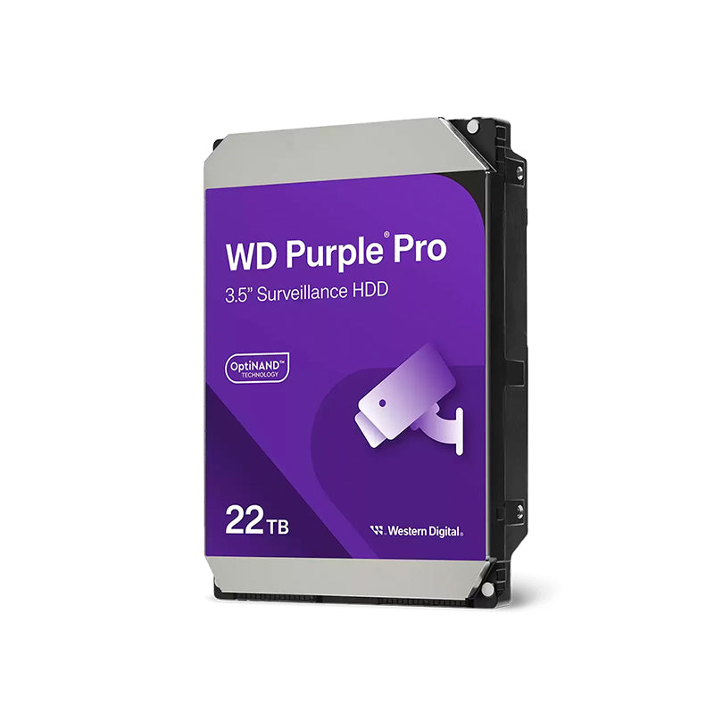 Disco Duro Interno WD Purple Pro 22TB Videovigilancia IA SATA 3.5" 7200RPM (512MB)