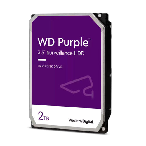 Disco Duro Interno WD Purple 2TB Videovigilancia SATA 3.5" 5400RPM (64MB)