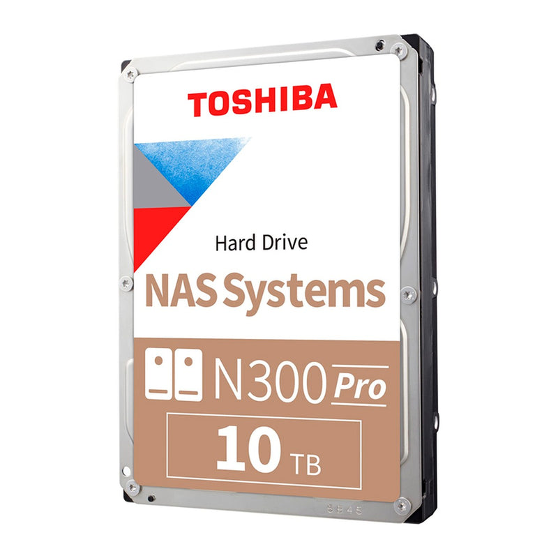 Disco Duro Interno Toshiba N300 Pro 10TB NAS SATA 3.5" 7200RPM (512MB)