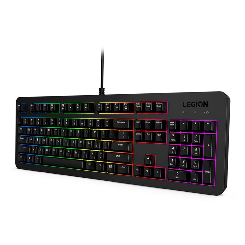 Teclado Gamer Lenovo Legion K310 RGB (membrana, anti-ghosting, USB, negro)