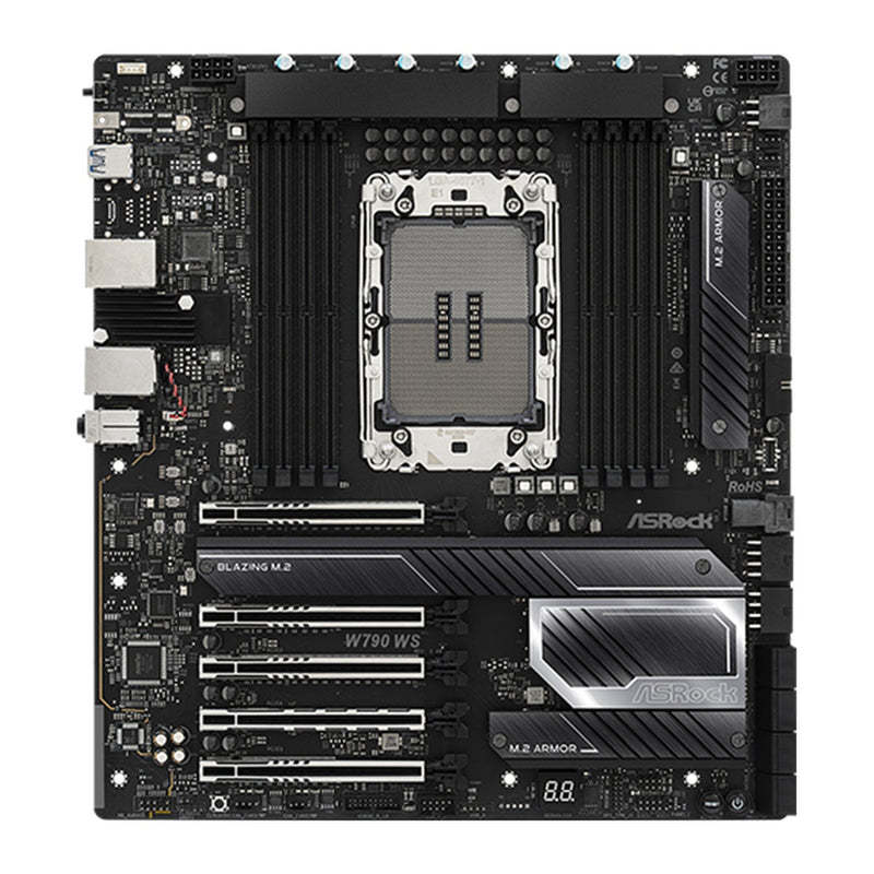 Placa Madre ASRock W790 WS R2.0 (Intel W790, LGA4677, DDR5 RDIMM, E-ATX)