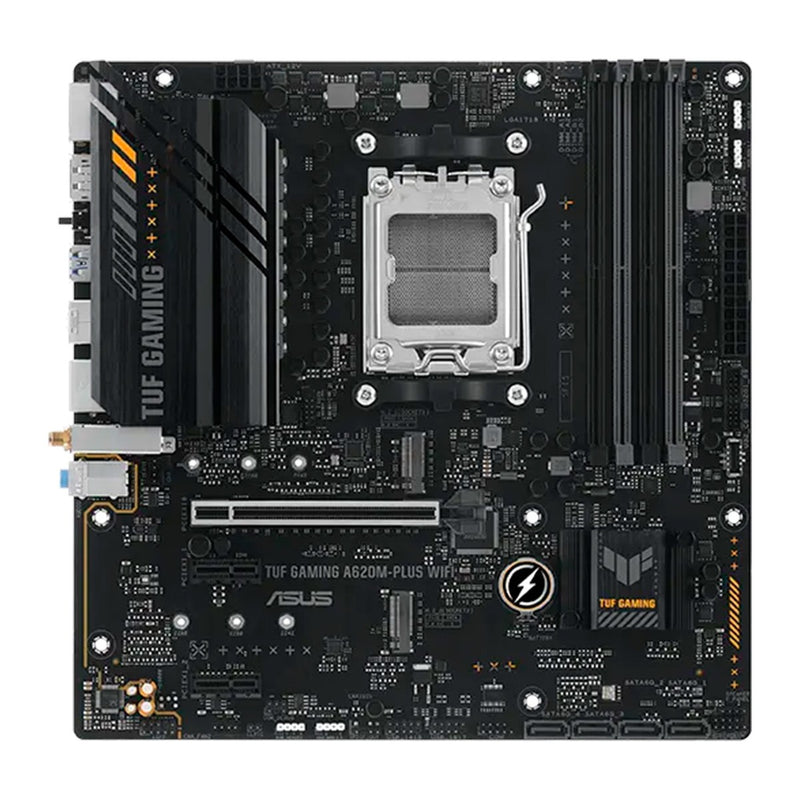 Placa Madre ASUS TUF Gaming A620M-PLUS WiFi (AMD A620, Socket AM5, DDR5, Wi-Fi, mATX)