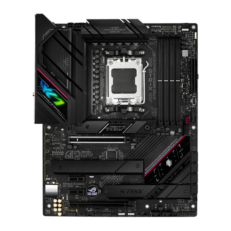 Placa Madre ASUS ROG STRIX B650E-F Gaming WiFi (AMD B650, Socket AM5, DDR5, Wi-Fi 6E, ATX)
