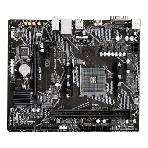 Placa Madre Gigabyte A520M K V2 (AMD A520, Socket AM4, DDR4, mATX)