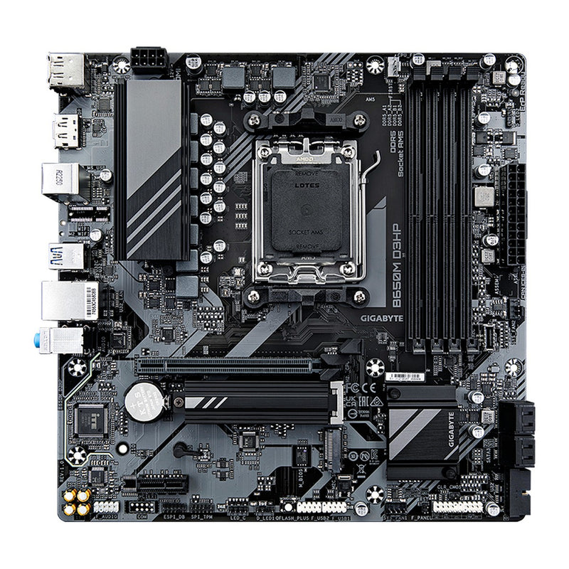 Placa Madre Gigabyte B650M D3HP (AMD B650, Socket AM5, DDR5, mATX)