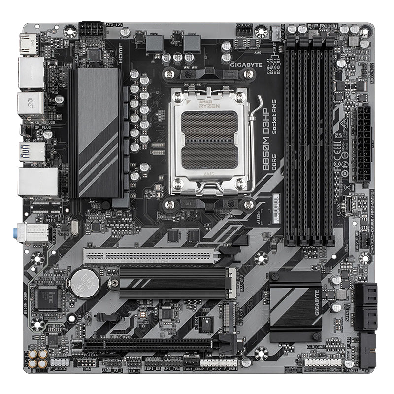 Placa Madre Gigabyte B850M D3HP (AMD B850, Socket AM5, DDR5, mATX)