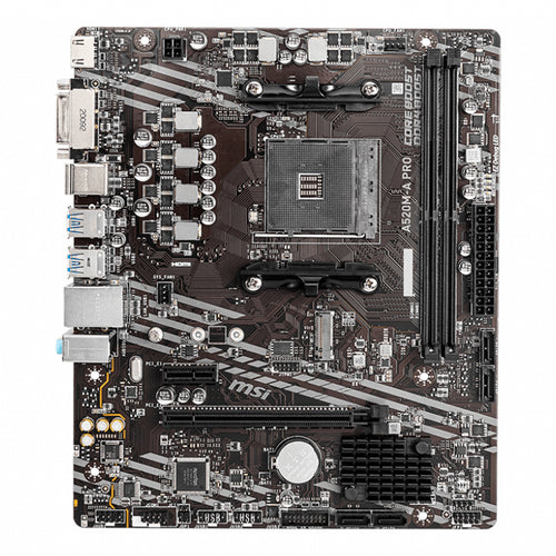 Placa Madre MSI A520M-A PRO (AMD A520, Socket AM4, DDR4, mATX)