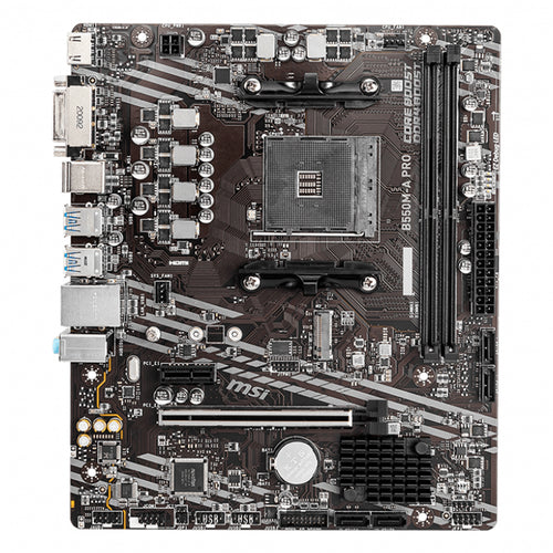 Placa Madre MSI B550M-A PRO (AMD B550, Socket AM4, DDR4, mATX)
