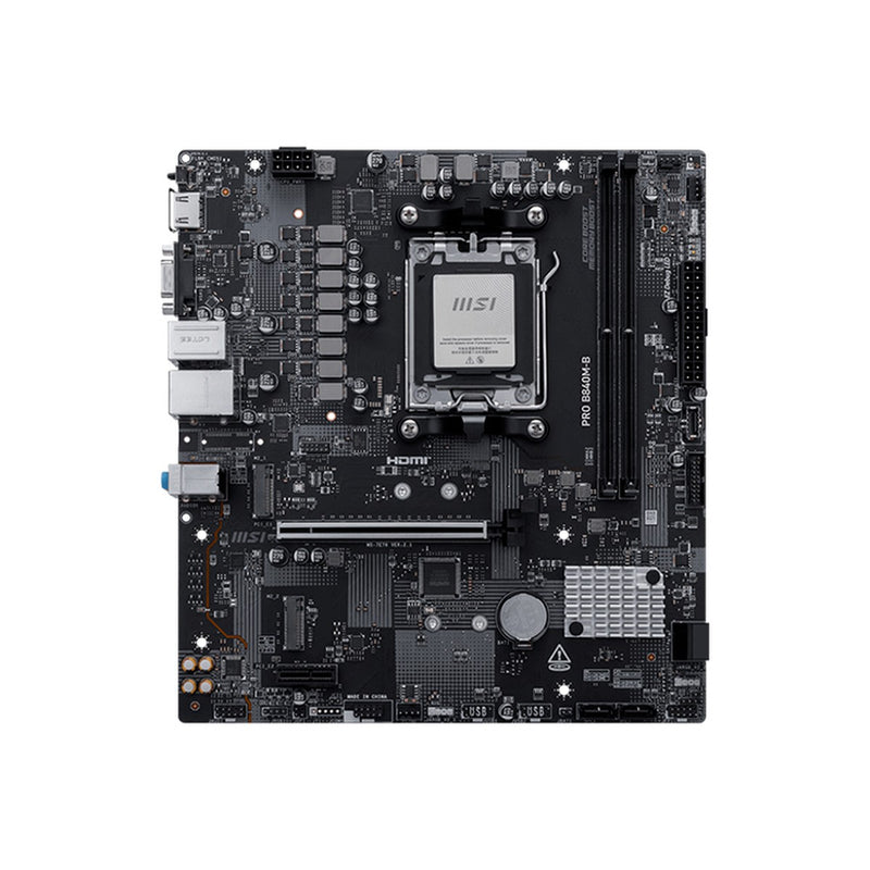 Placa Madre MSI PRO B840M-B (AMD B840, Socket AM5, DDR5, mATX)